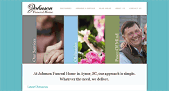 Desktop Screenshot of johnsonfuneralhomeaynor.com