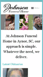 Mobile Screenshot of johnsonfuneralhomeaynor.com